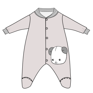 Moldes de confeccion para BEBES Accesorios Pijama 2802